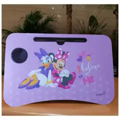 SANRIO - Mesa plegable portátil Minnie para Laptop con Ranura y Posavasos