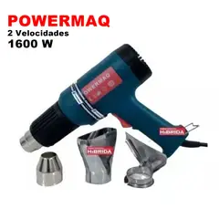 POWERMAQ - Pistola de Calor PT2101 1600W Aire Caliente