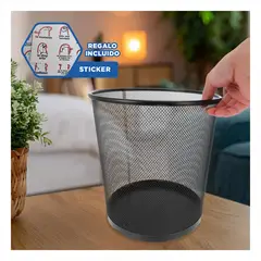 RYBIU IMPORT - Pack4 Bote de Basura 25x275cm Negro Y+Regalo Stickers