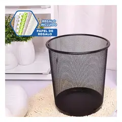 RYBIU IMPORT - Pack6 Contenedor de Basura de Negro Y+Papel de Regalo