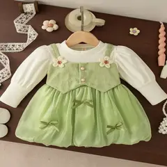 GENERICO - VESTIDO PARA NIÑA MANGA LARGA