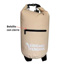 KING PENGUIN - Cooler Mochila Plegable 15 L - Arena Duna