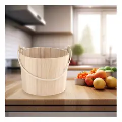 GENERICO - Pack2 Cubeta Decorativa con Cuerda Natural Y+Regalo Stickers