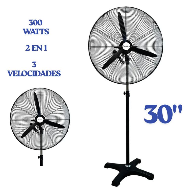 Ventilador Industrial Tornado 30" 2 en 1 300 Watts