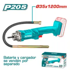 TOTAL TOOLS - Vibrador de Concreto LI-ION 20v Poker 35X1200MM - TCVLI202301