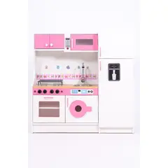NACION MUEBLES - MUEBLE ALACENA DE COCINA PARA NIÑOS KARITO ROSA BLANCO