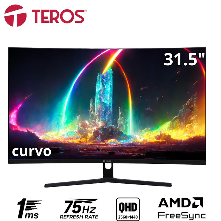 Monitor curvo TE-3253S 315 QHD VA 75Hz 2560x1440 HDMI DP