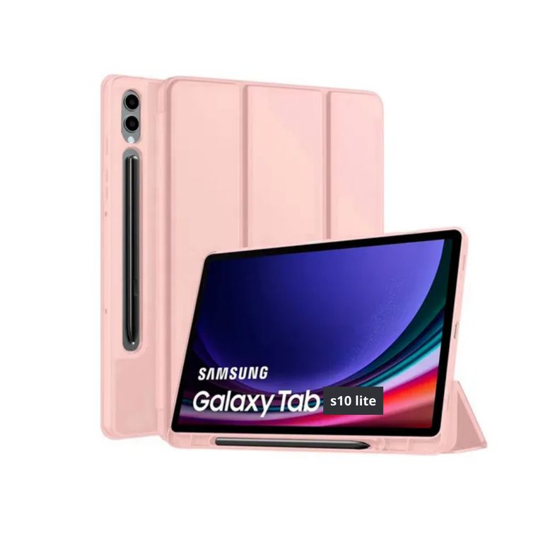 Funda Smart Cover Porta pencil Para Samsung S10 lite - rosa