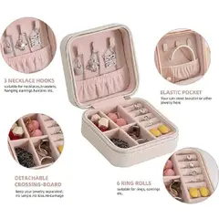 GENERICO - Pack 03 Mini Organizador de Joyas Portátil para Anillos,