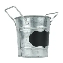 RYBIU IMPORT - Pack2 Macetero Nota Nube Punta en Plateado Y+Regalo Stickers