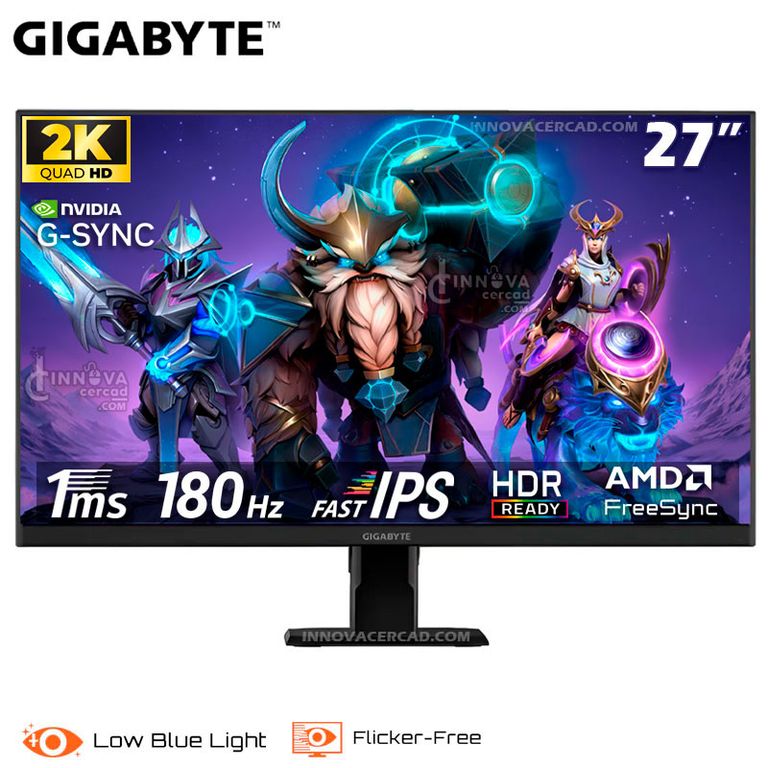 Monitor GS27QA 27 IPS 2K QHD 180HZ 1ms FreeSync G-Sync