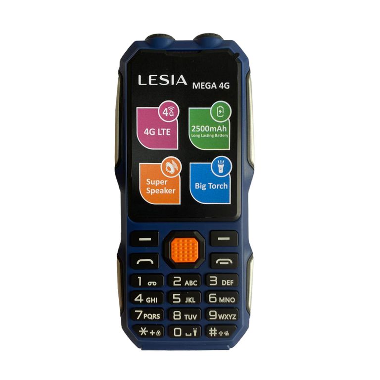 Smartphone Lesia Mega 4G Blue Conectividad Rápida y Fluida