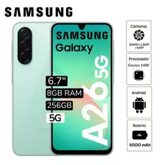 SAMSUNG - Celular Galaxy A26 5G 256GB 8GB RAM - VERDE
