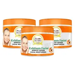 NEVADA NATURAL PRODUCTS - PACK 3 EXFOLIANTE FACIAL DE DURAZNO 283G NEVADA