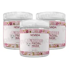 NEVADA NATURAL PRODUCTS - PACK 3 MASCARILLA FACIAL DE ROSAS 20UND NEVADA