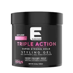ELEGANCE - Gel Triple Action Venus Rosado 500ml Gel para el Cabello