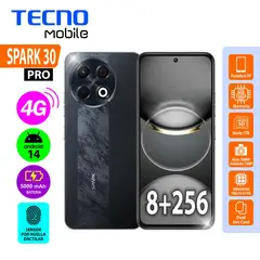 TECNO MOBILE - CELULAR TECNO SPARK 30 PRO 8GB+256GB NEGRO