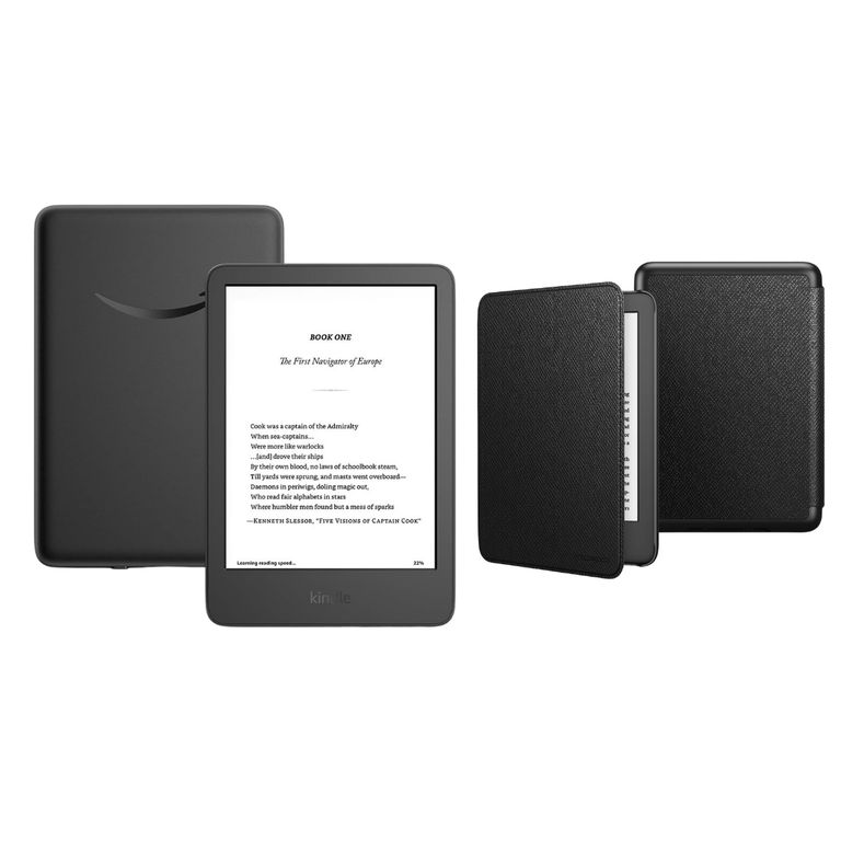 Kindle 11° Gen 2024 (16gb) Negro + Funda Flipcover Negro