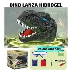 OEM - CABEZA DE DINO LANZA HIDROGEL LUCES CON HUMO
