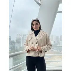 ALLEZ COLLECTION - Gabardina Crop corta elegante