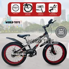 VELOX - Bicicleta Deportiva Aro 20 «PHILLIPS» Llantas Anchas Red