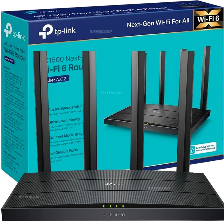 Router TP-Link AX12 AX1500 Wi-Fi 6 Rápido y Gigabit