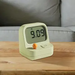 GENERICO - Reloj Despertador con Diseño Retro y Termómetro Digital