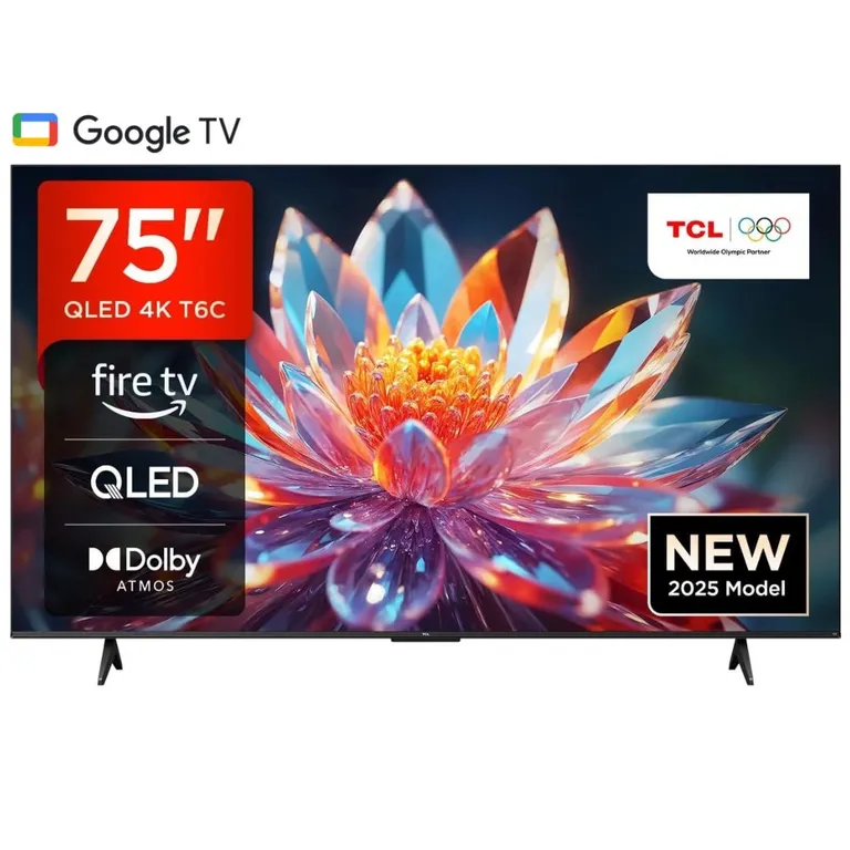 Televisor 75'' UHD 4K QLED Google TV 75T6C 2025
