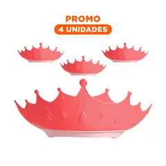 GENERICO - Pack4 Tiara de Cabello para Baño Infantil en Rosado