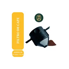 GENERICO - Filtro de café portátil de acero inoxidable reutilizable
