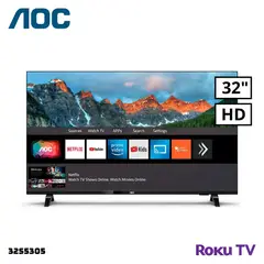 AOC - TELEVISOR 32 SMART TV ROKU TV HD LED - 32S5045