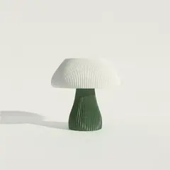 GENERICO - Lámpara Lumia de impresión 3D blanco y verde olivo