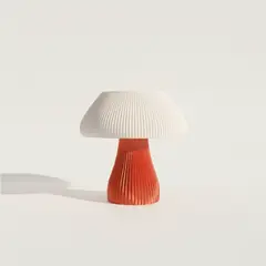 GENERICO - Lámpara Lumia de impresión 3D blanco y anaranjado