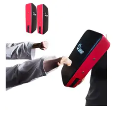 GENERICO - 02 Escudos De Poder Golpes Pad Muay Thai Boxeo Karate Mma Rojo