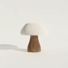 GENERICO - Lámpara Lumia de impresión 3D blanco y marrón