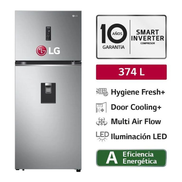Refrigeradora 374L GT37SGP Hygiene Fresh Top Mount Plateada
