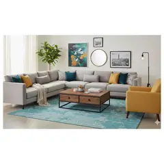 GENERICO - Alfombra Decoghar RAC-52 Azul Jacquard 150 x 240 cm