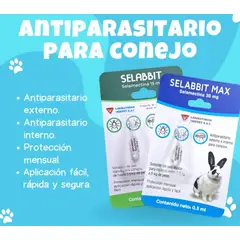 GENERICO - Selabbit MAX Pipeta Antipulgas para Conejo Antiparasitario