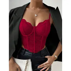 GENERICO - TOP LOLITAS ROJO VINO ROCY