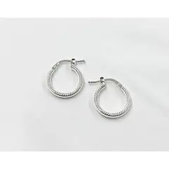 JOYERIA D'PILMER - ARETE ARGOLLA DE PLATA