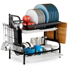 MINARI - Escurridor Estante Organizador de Platos para Cocina Porta Cubiertos 16E