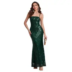 BLWOENS - Vestido de noche para mujers - Verde