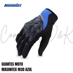 GENERICO - GUANTES MASONTEX M30 AZUL TALLA M MOTOCICLISMO