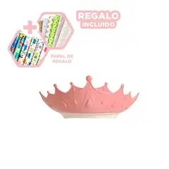 GENERICO - Corona Adaptable Infantil en Rosado Y+Papel de Regalo