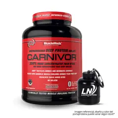MUSCLEMEDS - Carnivor 4.19 Lb Beef Protein - Chocolate + Portaproteina