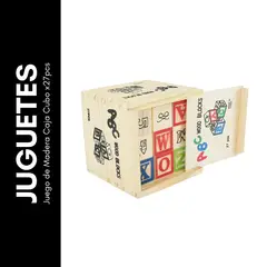 GENERICO - Juego de Madera Caja Cubo x27pcs
