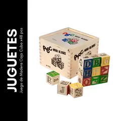 GENERICO - Juego de Madera Caja Cubo x48 pcs