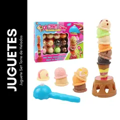 GENERICO - Juguete Set Torre de Helados