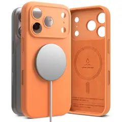 RINGKE - Case Para iPhone 17 Pro Max MagSafe Silicona Naranja