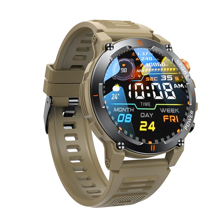 Reloj Inteligente Toumi Gt-D Militar Ip68 Pantalla 139 - Oro